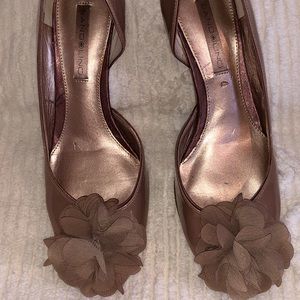 Bandolina patent leather wedge shoes